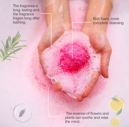 6-Piece Colorful Bath Bomb Set – Fizzy, Relaxing Spa Experience