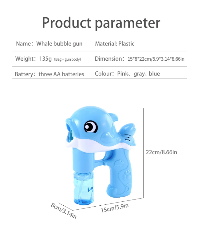 Whale Bubble Toy – Endless Bubble Fun for Kids 🫧